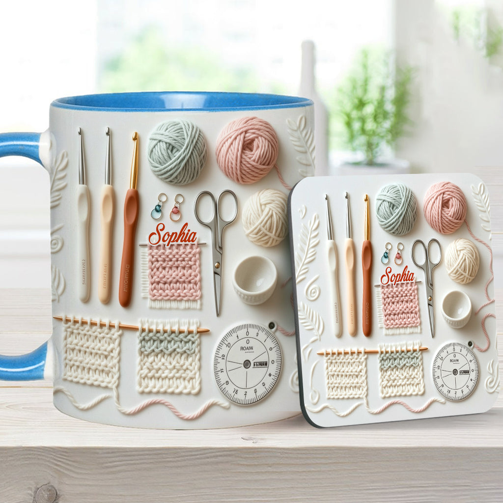 Love Crocheting - Personalized Crocheting Accent Mug