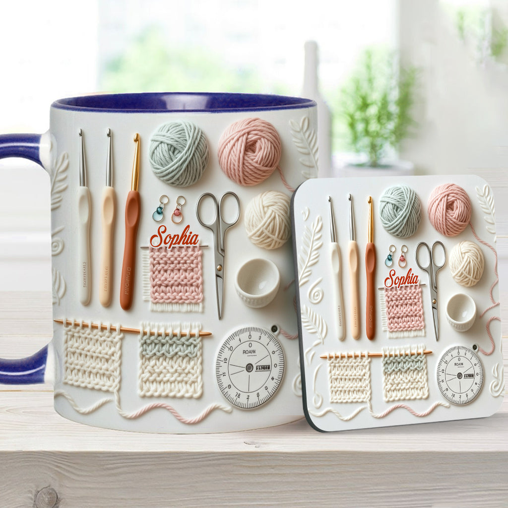 Love Crocheting - Personalized Crocheting Accent Mug