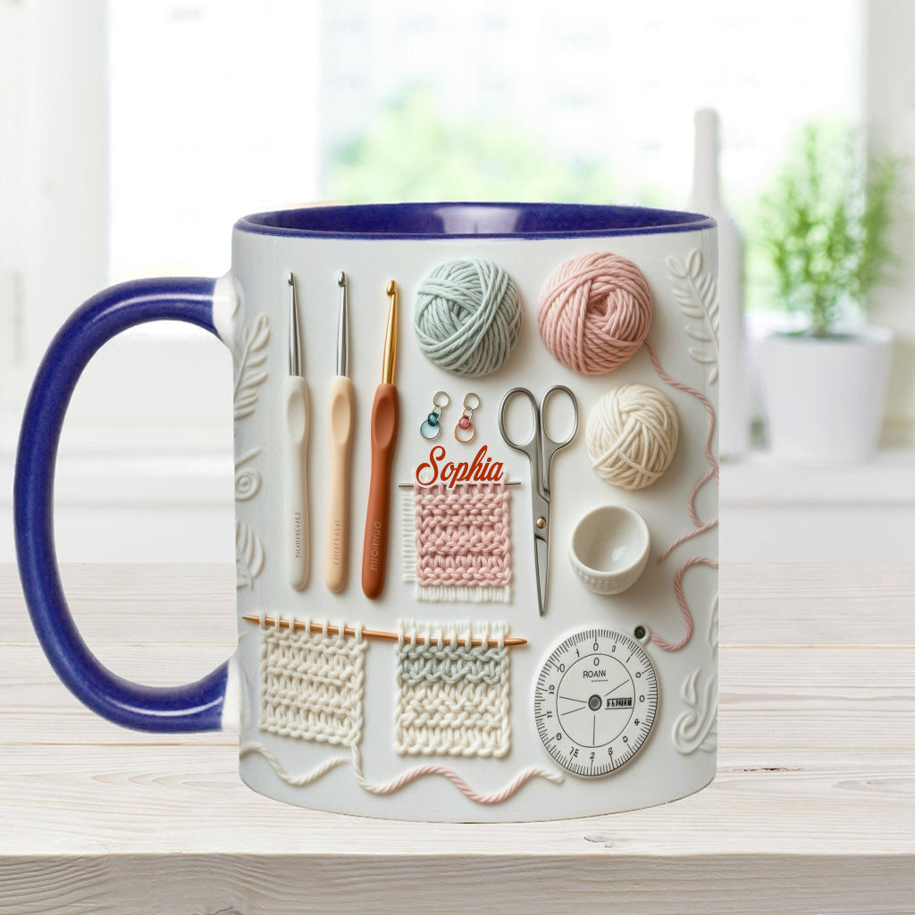Love Crocheting - Personalized Crocheting Accent Mug