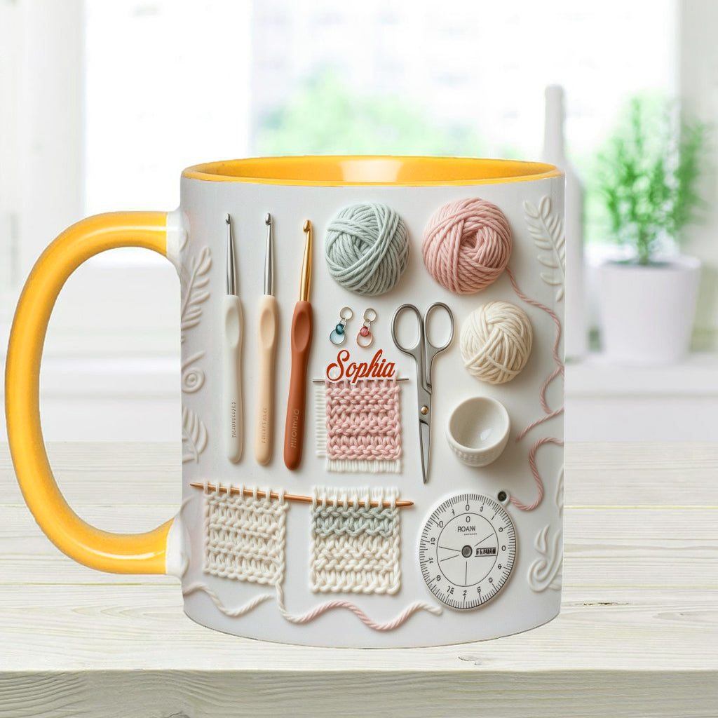 Love Crocheting - Personalized Crocheting Accent Mug