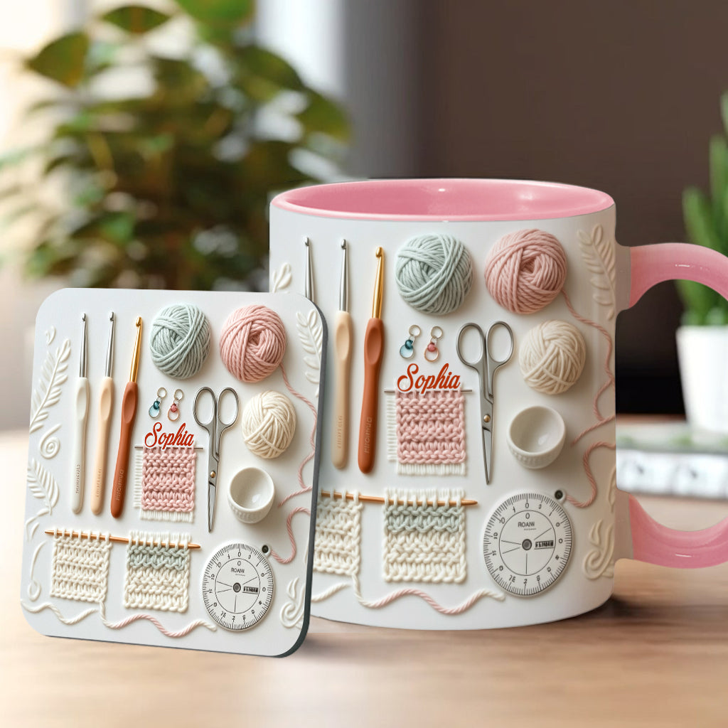 Love Crocheting - Personalized Crocheting Accent Mug