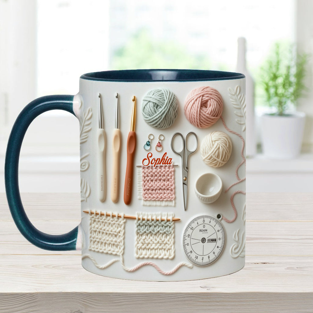 Love Crocheting - Personalized Crocheting Accent Mug