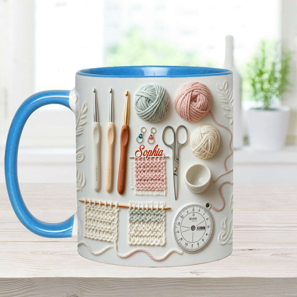 Love Crocheting - Personalized Crocheting Accent Mug