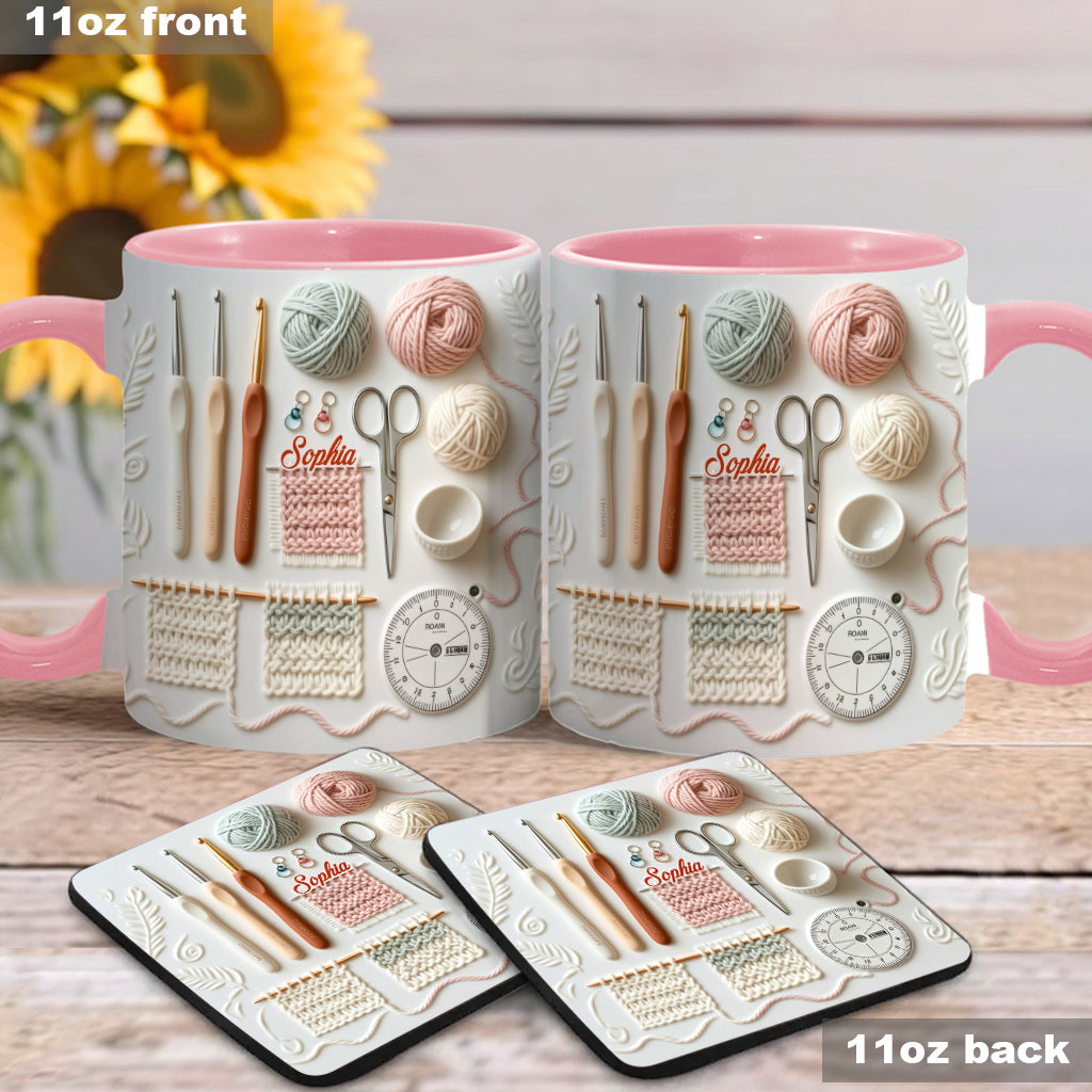 Love Crocheting - Personalized Crocheting Accent Mug