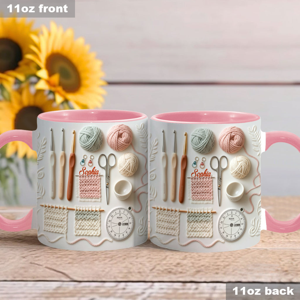 Love Crocheting - Personalized Crocheting Accent Mug