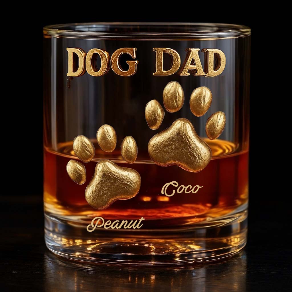 Dog Dad/ Mom.... - Personalized Dog Whiskey Glass