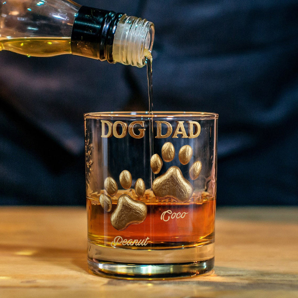 Dog Dad/ Mom.... - Personalized Dog Whiskey Glass