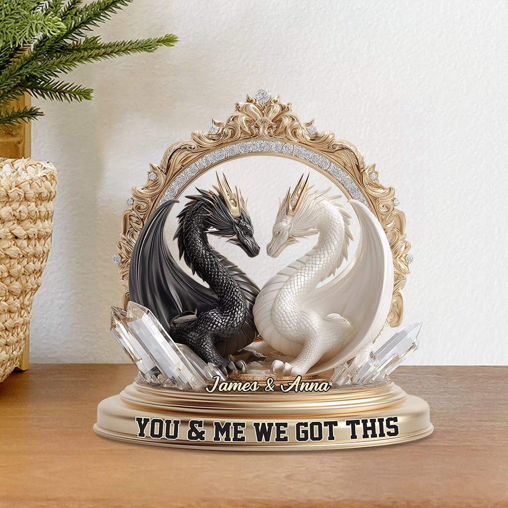 We Got This - Personalized Dragon Custom Shaped Acrylic Plaque