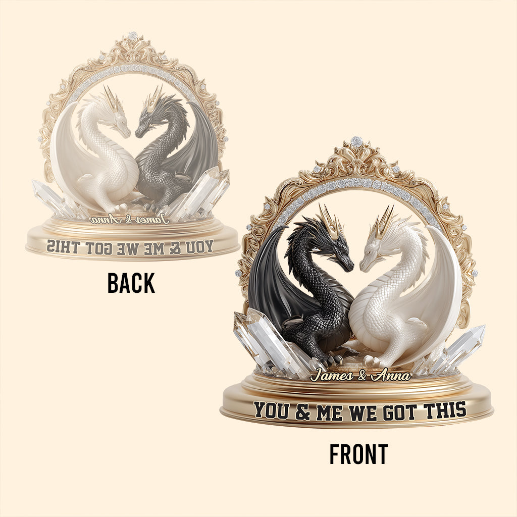 We Got This - Personalized Dragon Custom Shaped Acrylic Plaque