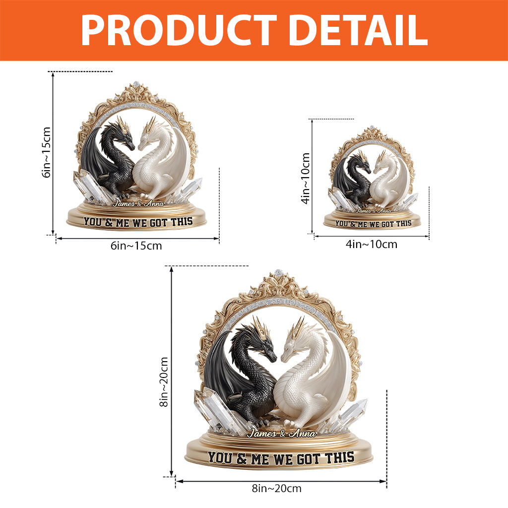 We Got This - Personalized Dragon Custom Shaped Acrylic Plaque