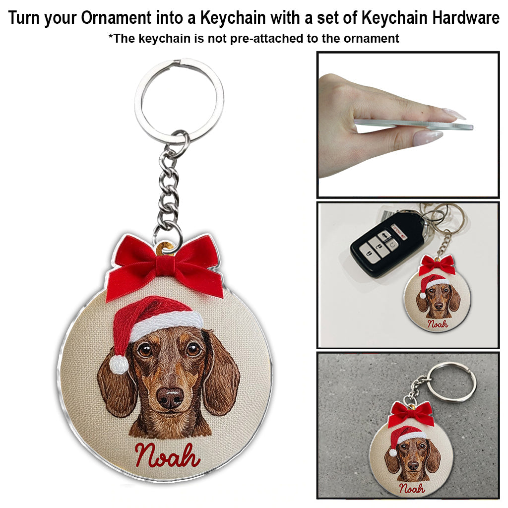Merry Furry Christmas - Personalized Dog Ornament