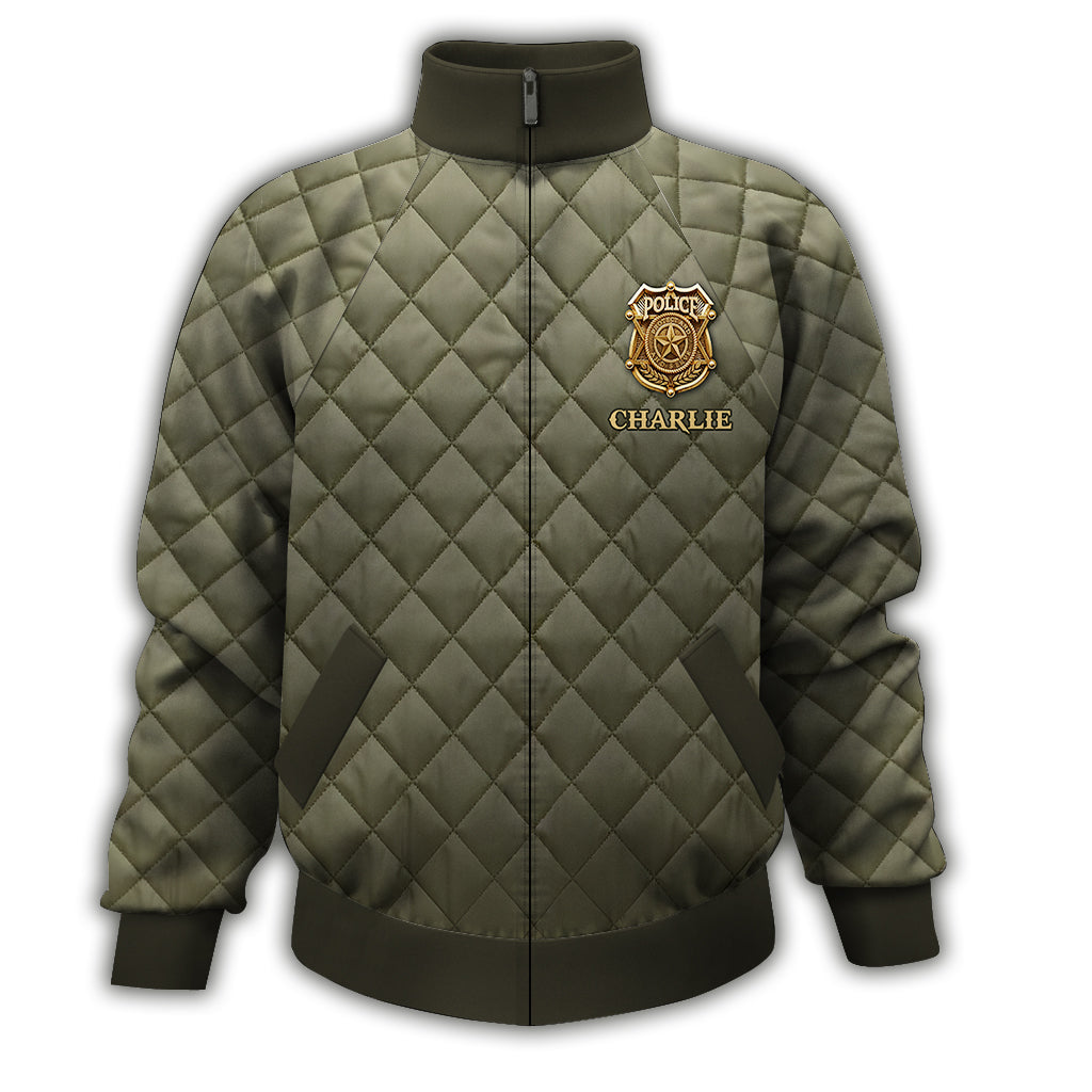 Protect And Serve - Personalized Police Officer Zip Jacket