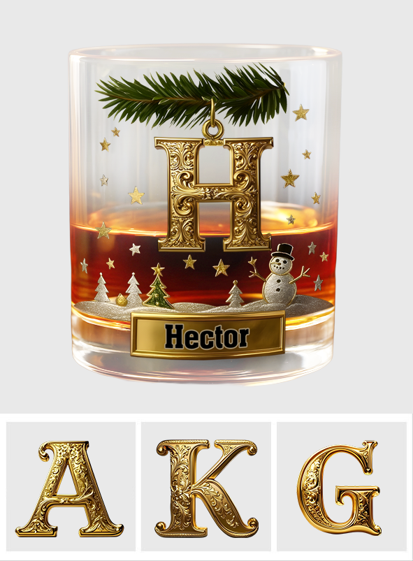 Merry Christmas! - Personalized Family Whiskey Glass