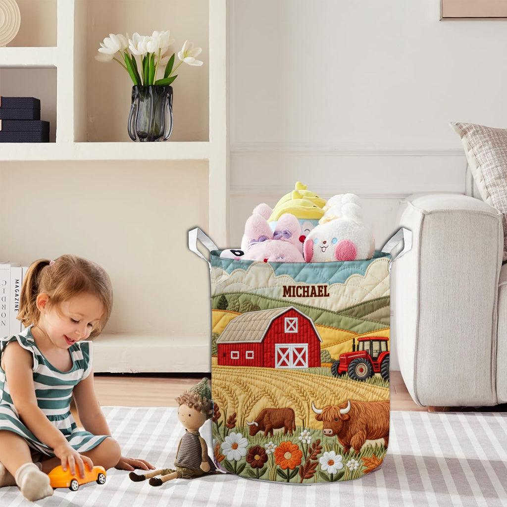 Farm Life - Personalized Farmer Storage Basket