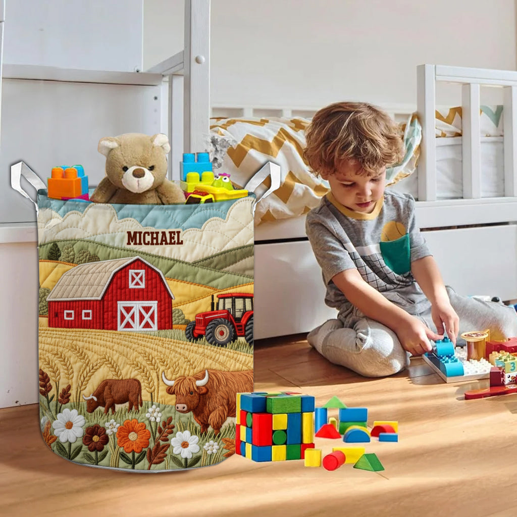 Farm Life - Personalized Farmer Storage Basket