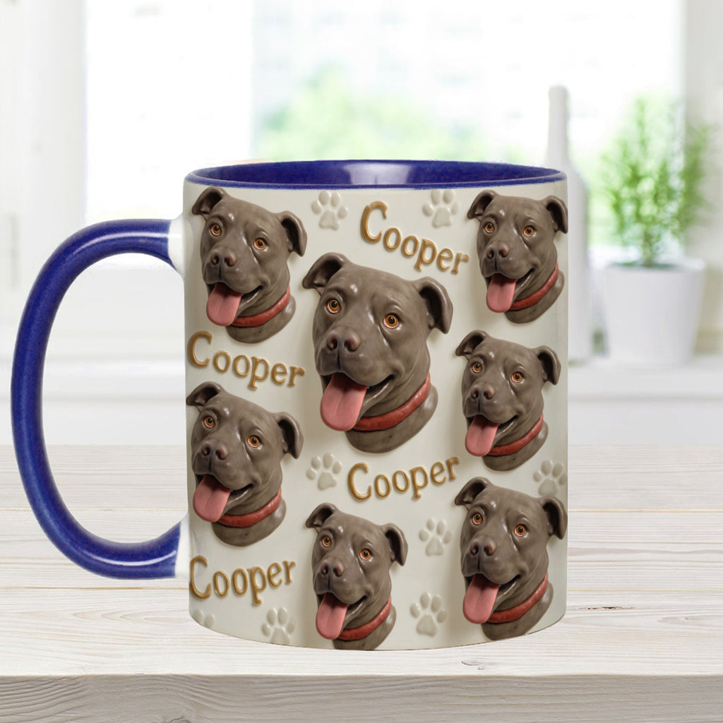 Porcelain Style - Personalized Dog Accent Mug