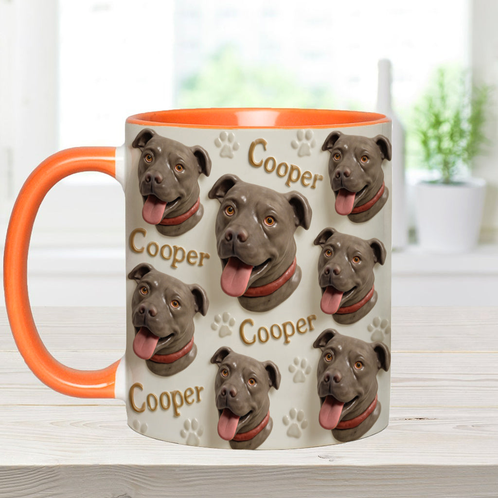 Porcelain Style - Personalized Dog Accent Mug