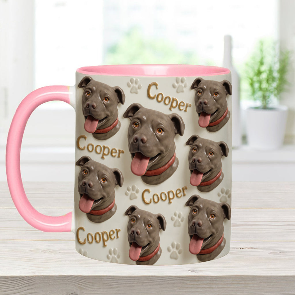 Porcelain Style - Personalized Dog Accent Mug