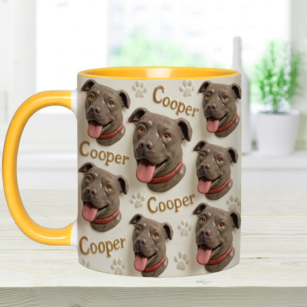 Porcelain Style - Personalized Dog Accent Mug