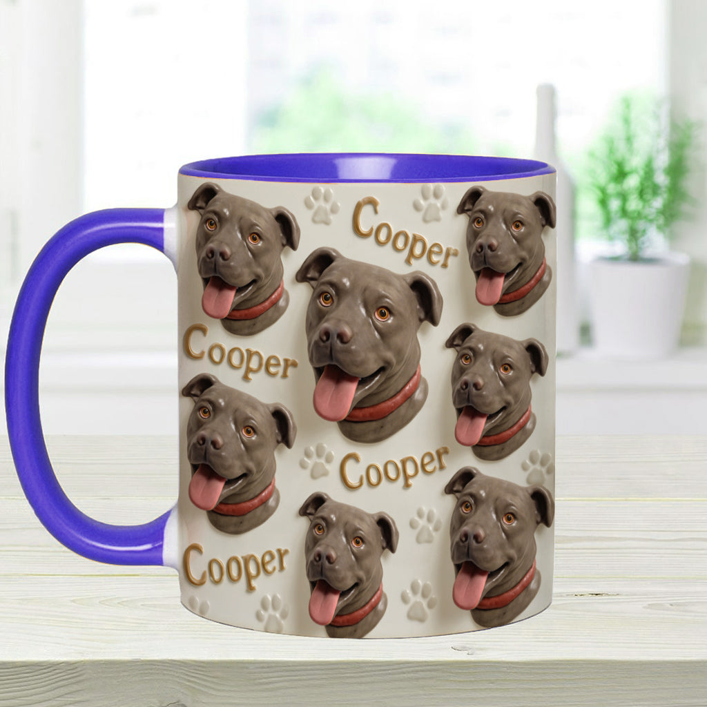Porcelain Style - Personalized Dog Accent Mug
