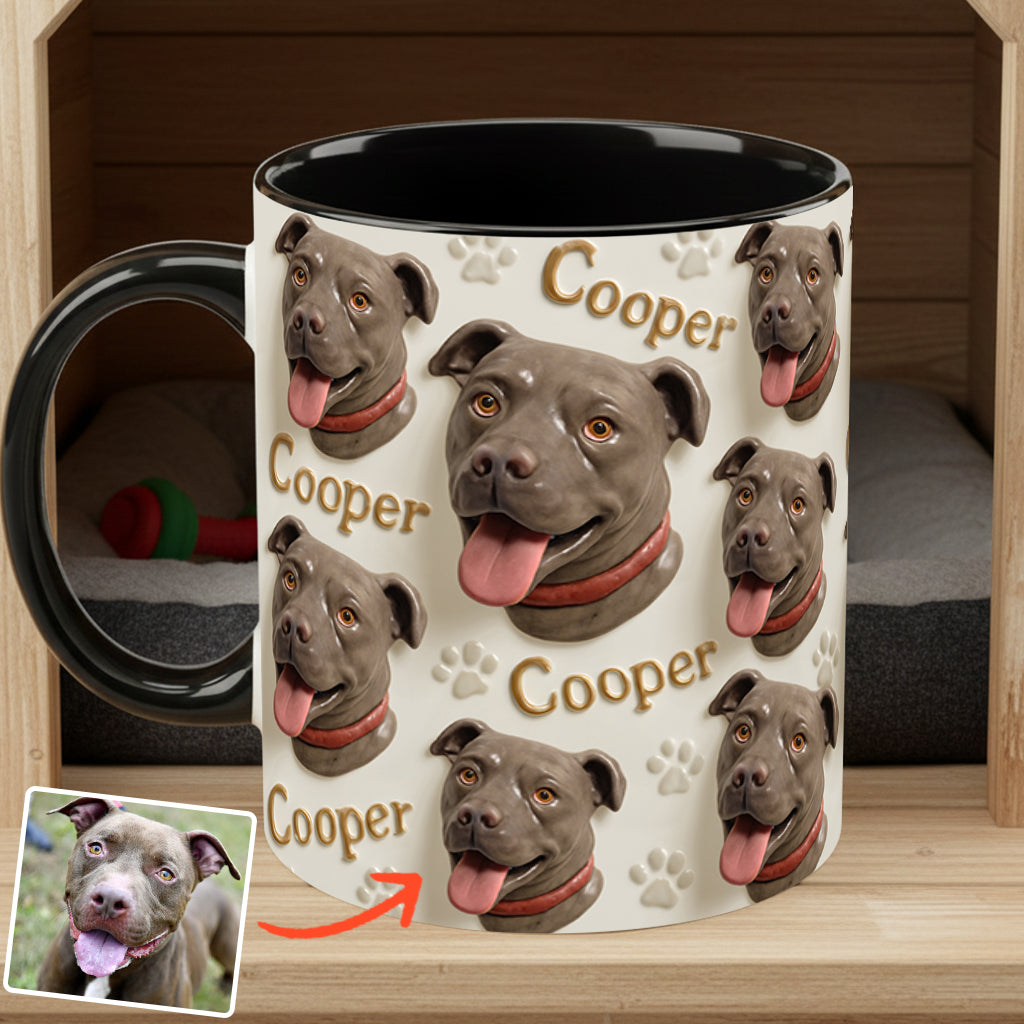 Porcelain Style - Personalized Dog Accent Mug