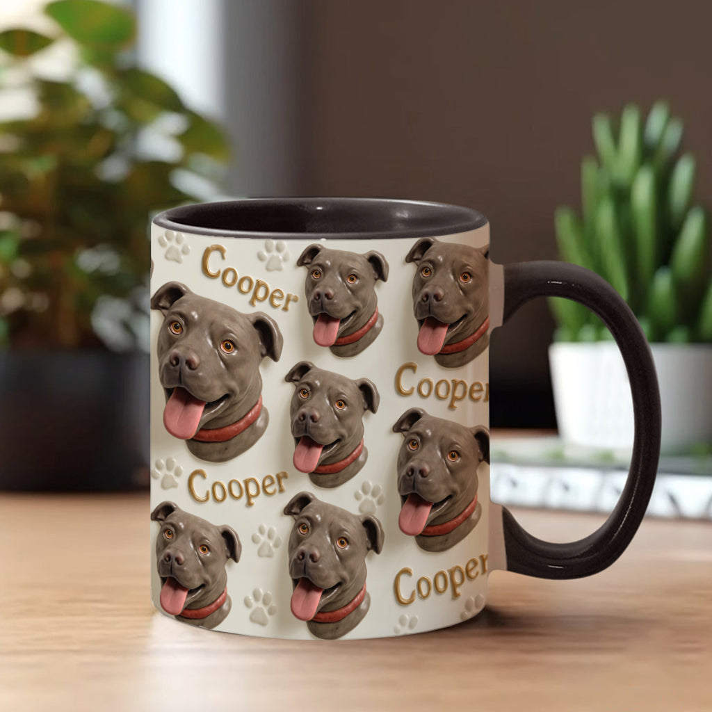 Porcelain Style - Personalized Dog Accent Mug