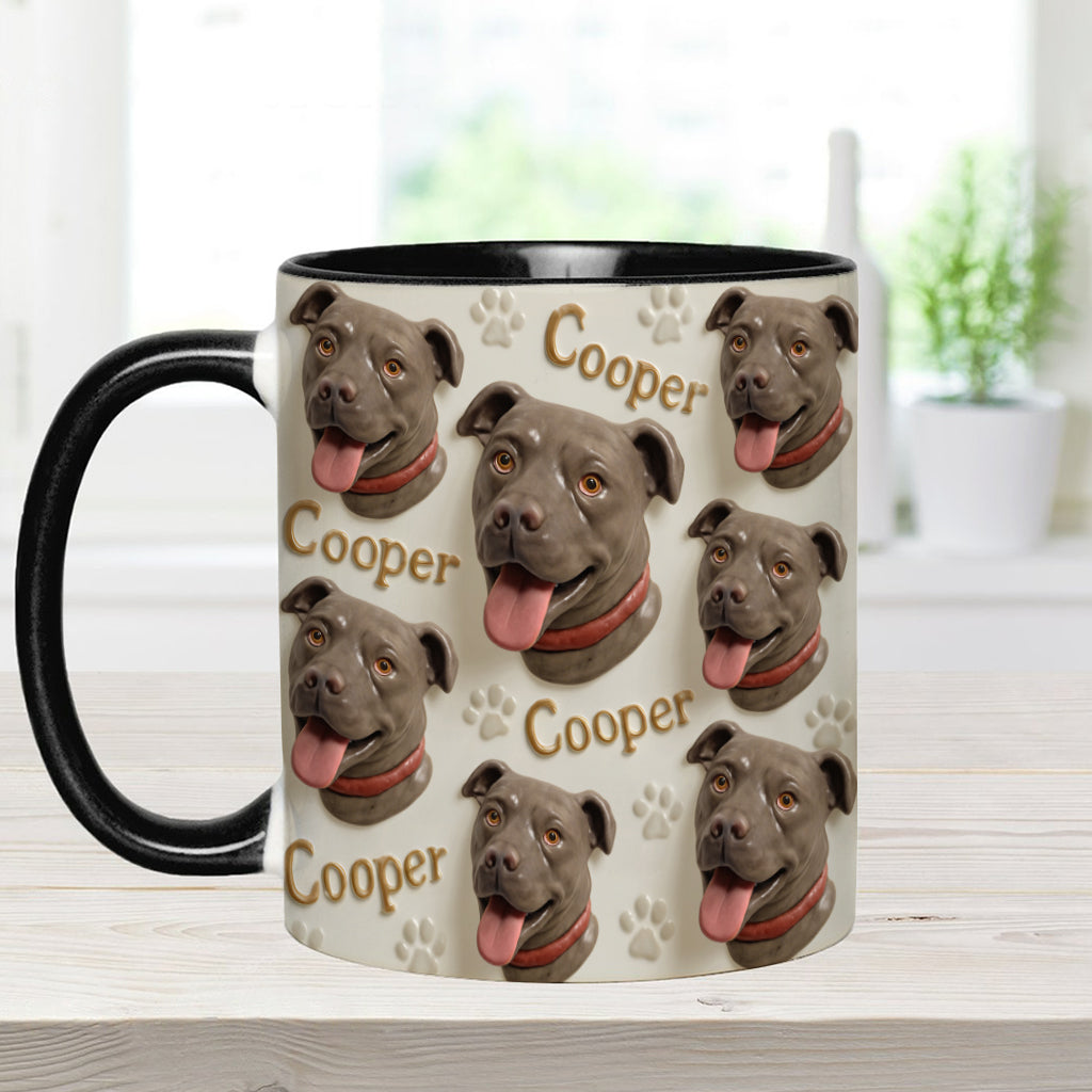 Porcelain Style - Personalized Dog Accent Mug