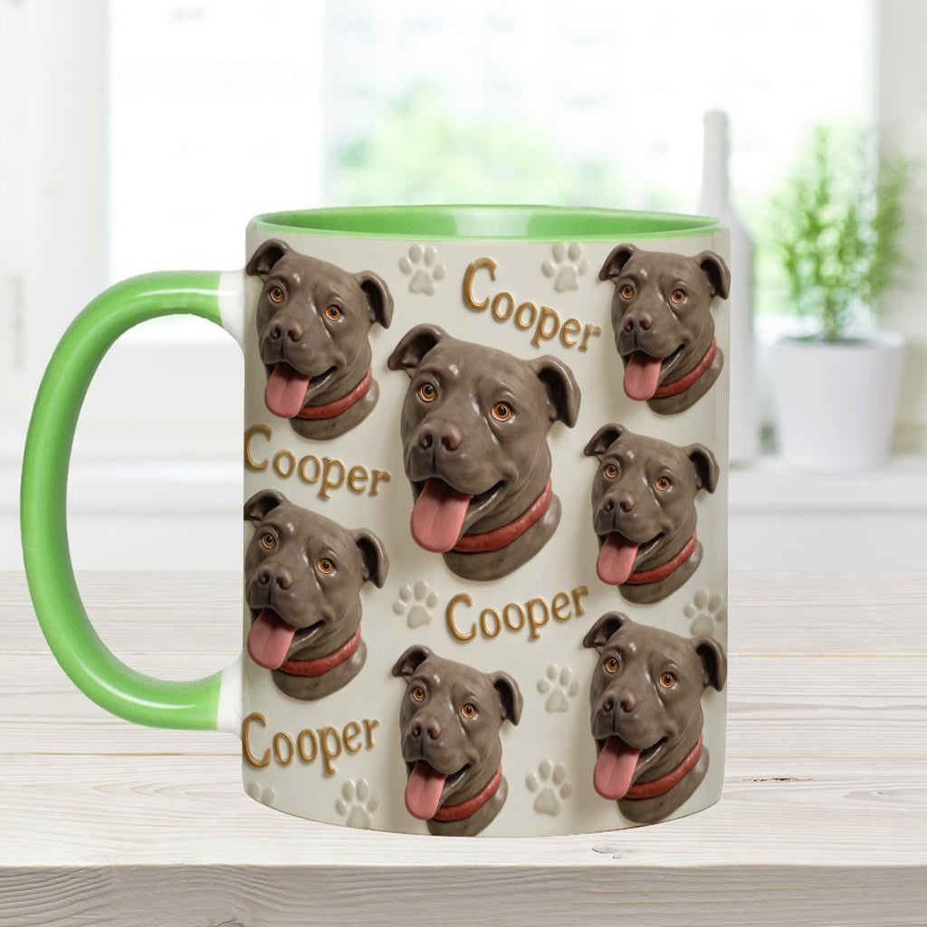 Porcelain Style - Personalized Dog Accent Mug