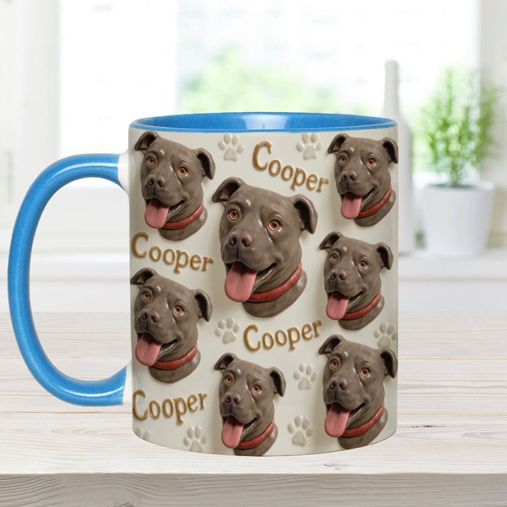 Porcelain Style - Personalized Dog Accent Mug