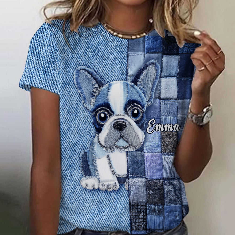 Love French Bulldog - Personalized Dog All Over Shirt