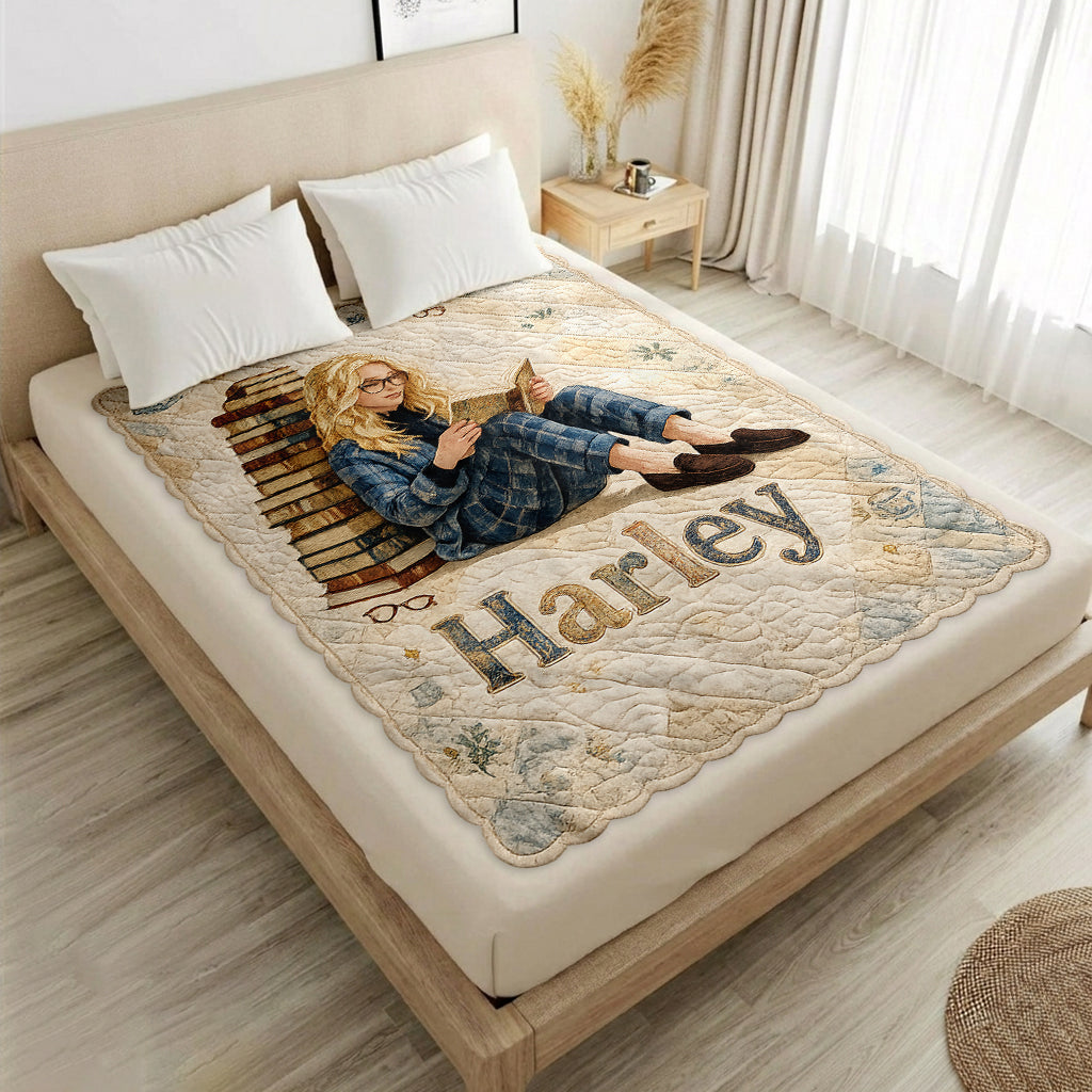 Just One More Chapter - Personalized Book Shaped Fleece Blanket