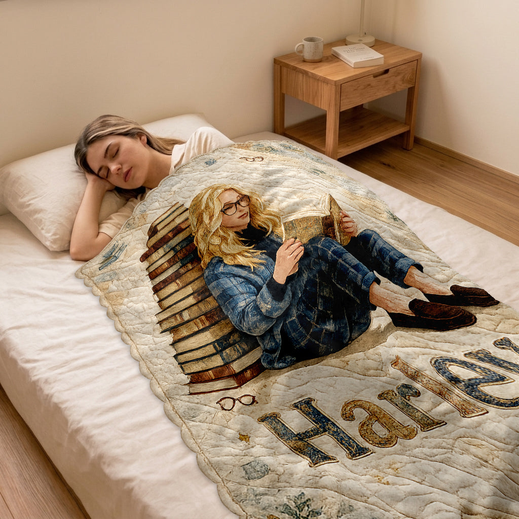Just One More Chapter - Personalized Book Shaped Fleece Blanket