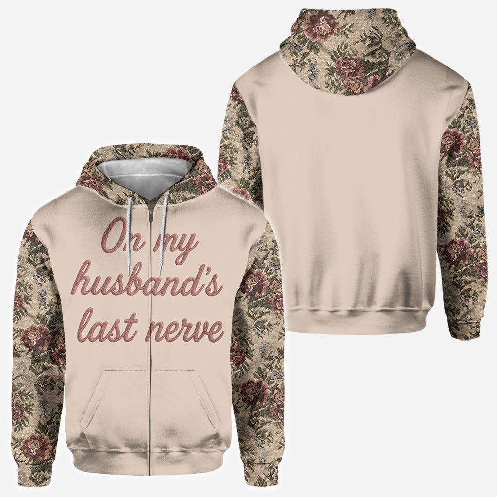 On My Boyfriend's Last Nerve - Personalized Couple All Over Shirt
