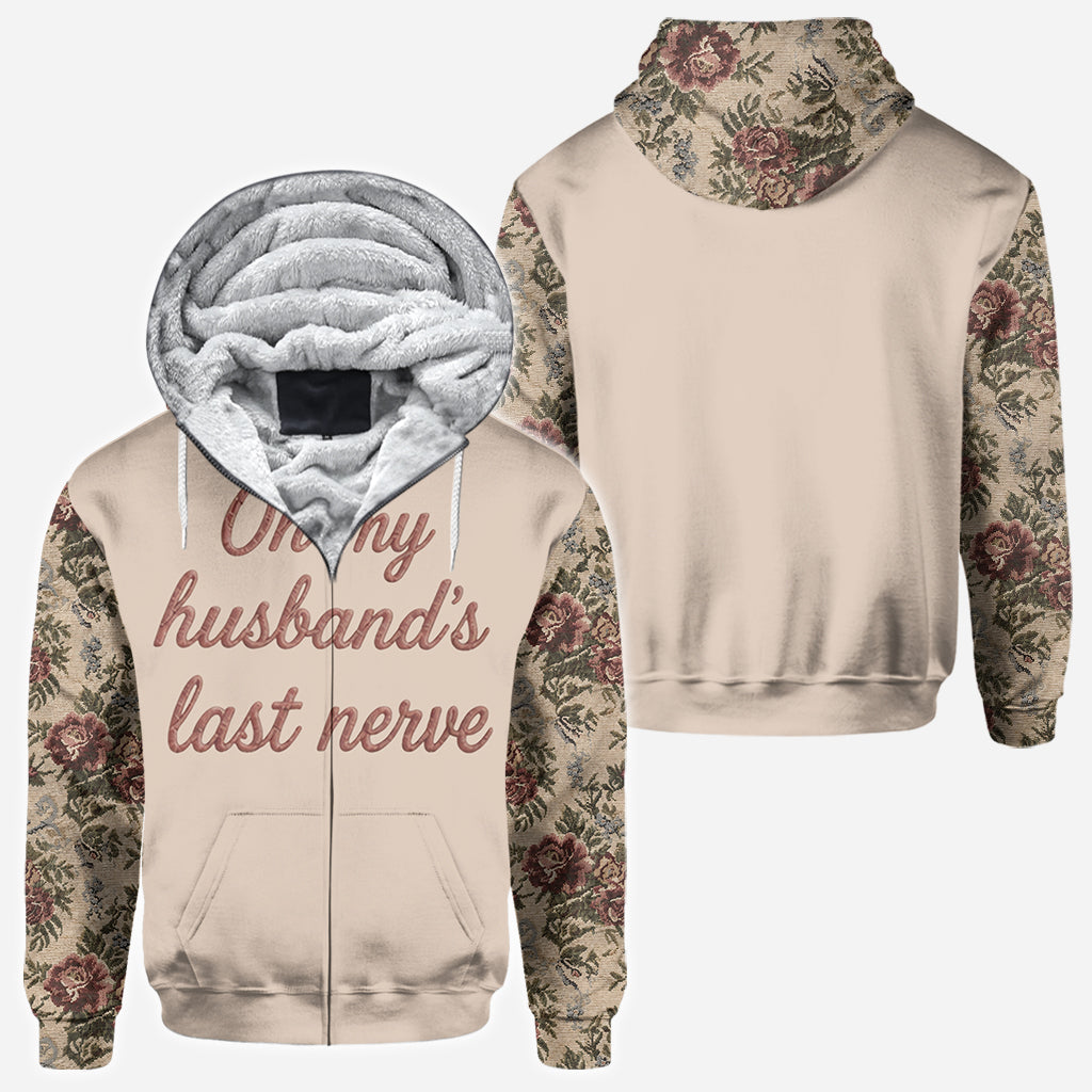 On My Boyfriend's Last Nerve - Personalized Couple All Over Shirt