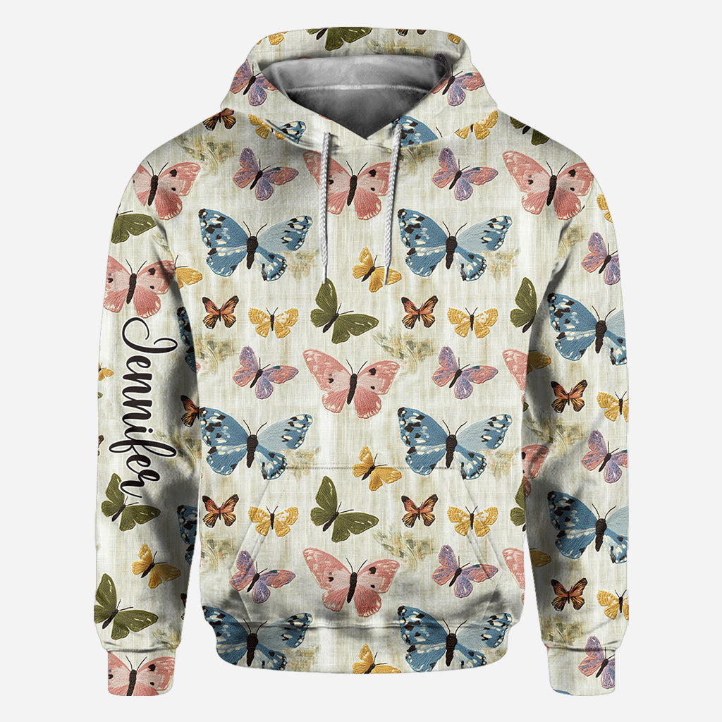 Butterflies Garden - Personalized Butterfly All Over Shirt
