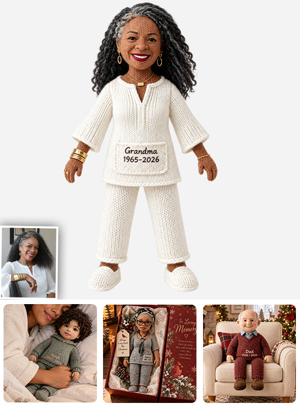 Custom From Any Photo - Personalized Memorial Posable Plush Doll