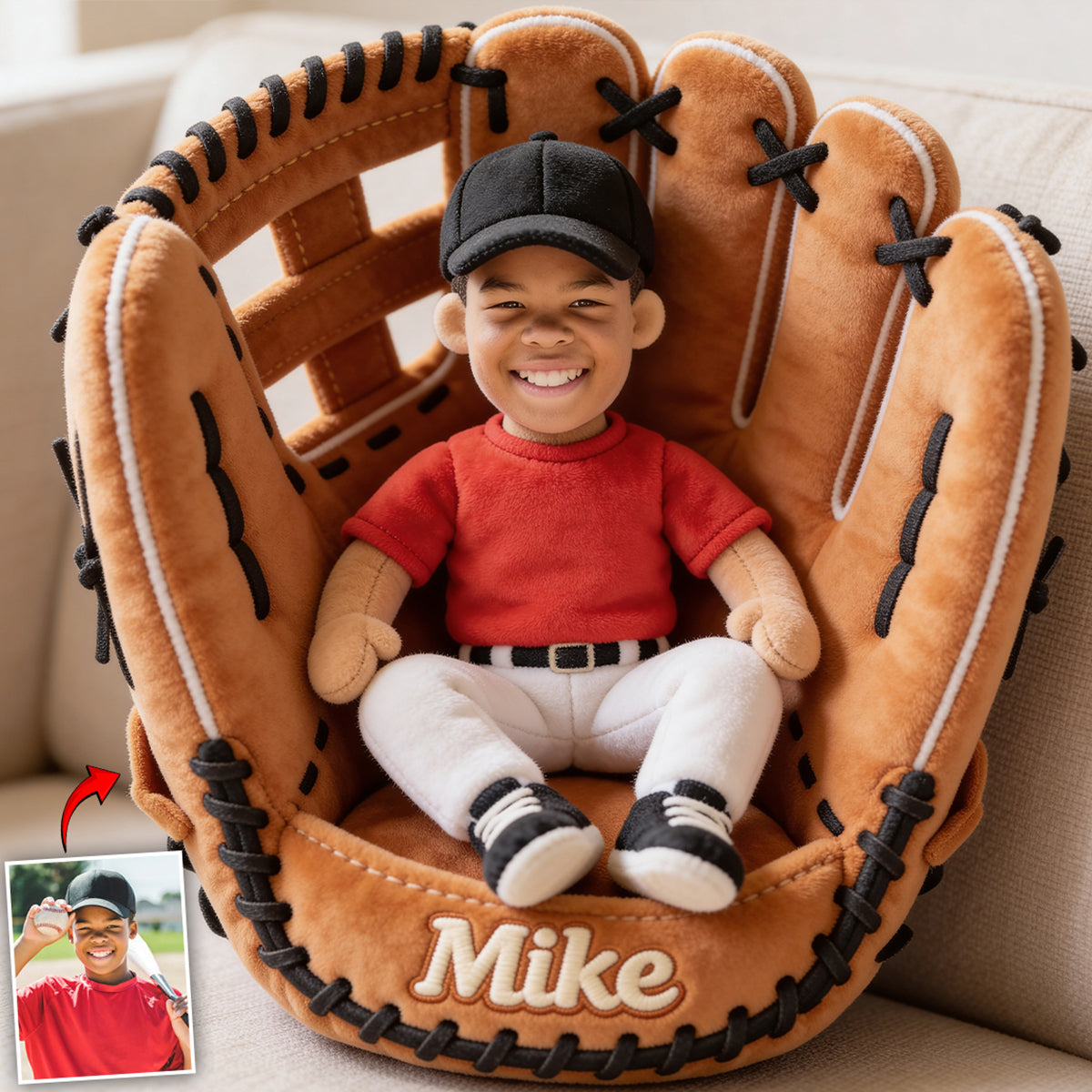 Baseball Lover - Personalized Baseball Premium Faux Fur Pillow