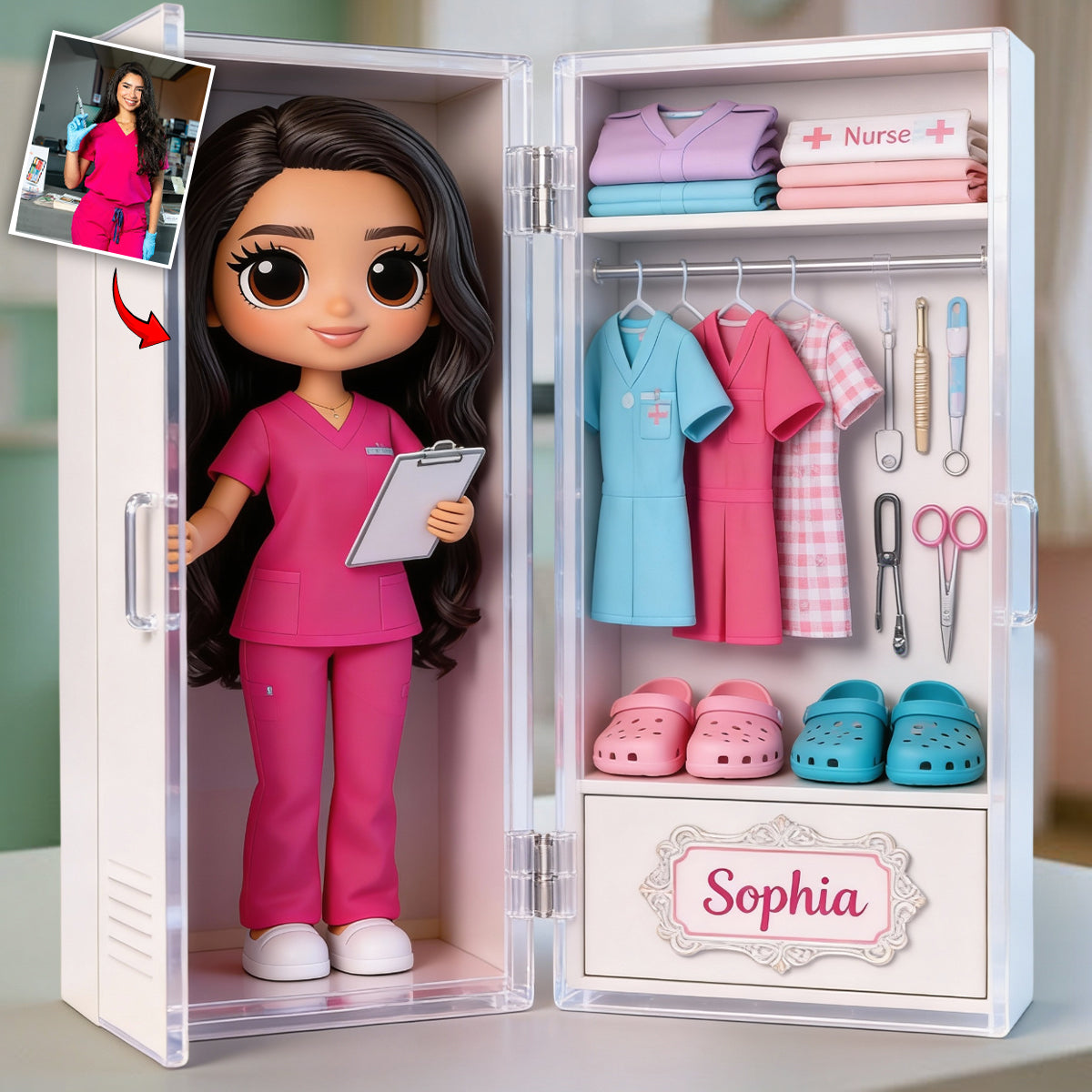 Custom Any Photo Nurse Life - Personalized Nurse Acrylic Diptych