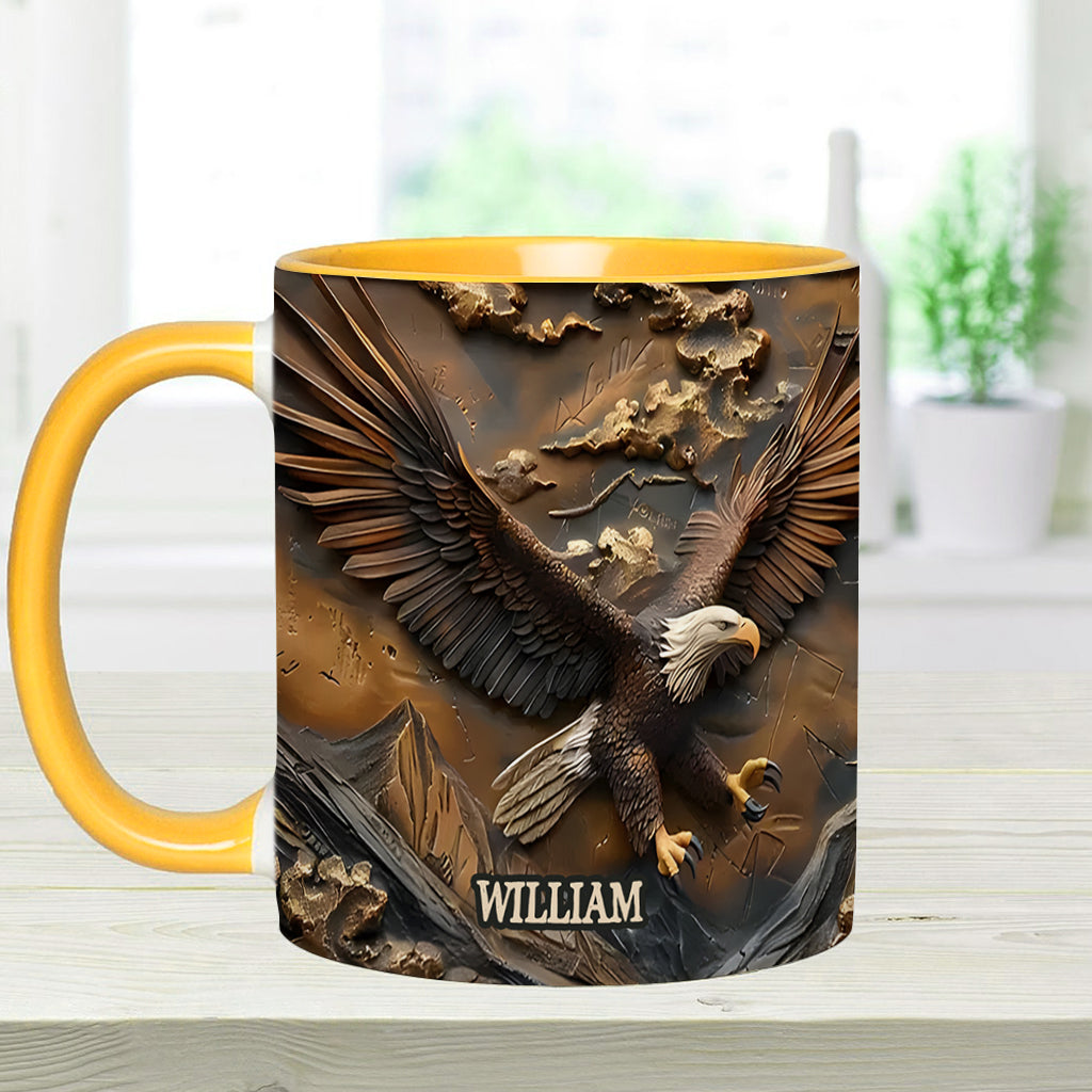 Eagle - Personalized Bald Eagle Accent Mug