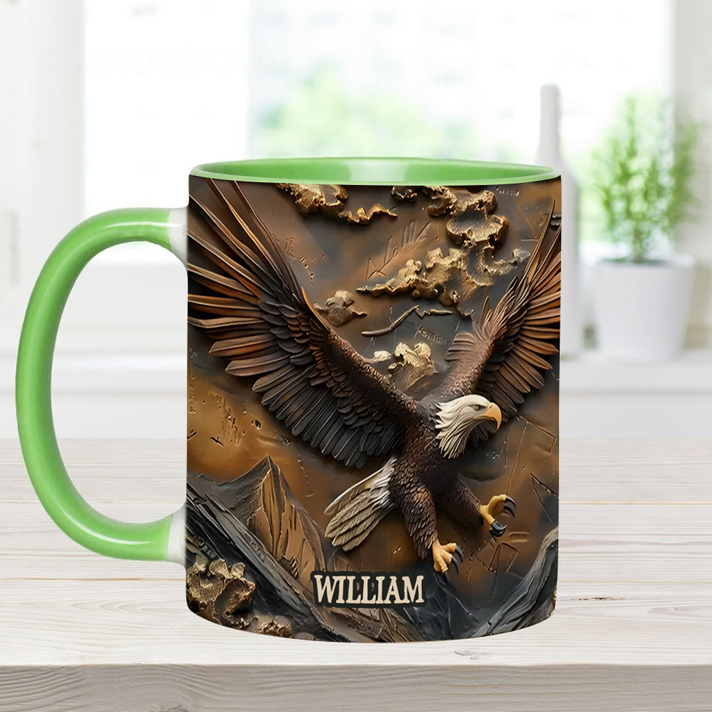 Eagle - Personalized Bald Eagle Accent Mug