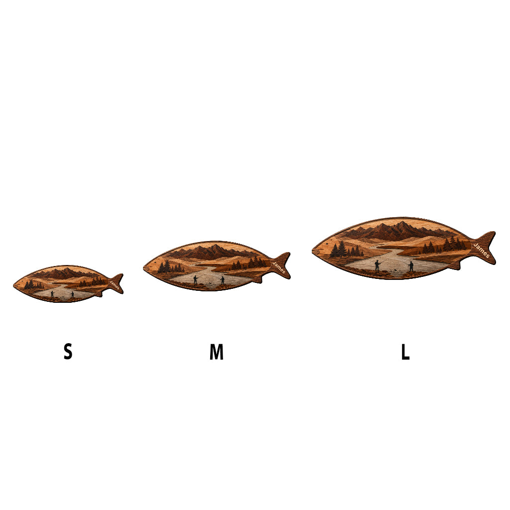 Fishing Lovers Gift - Personalized Fishing Table Custom Shape
