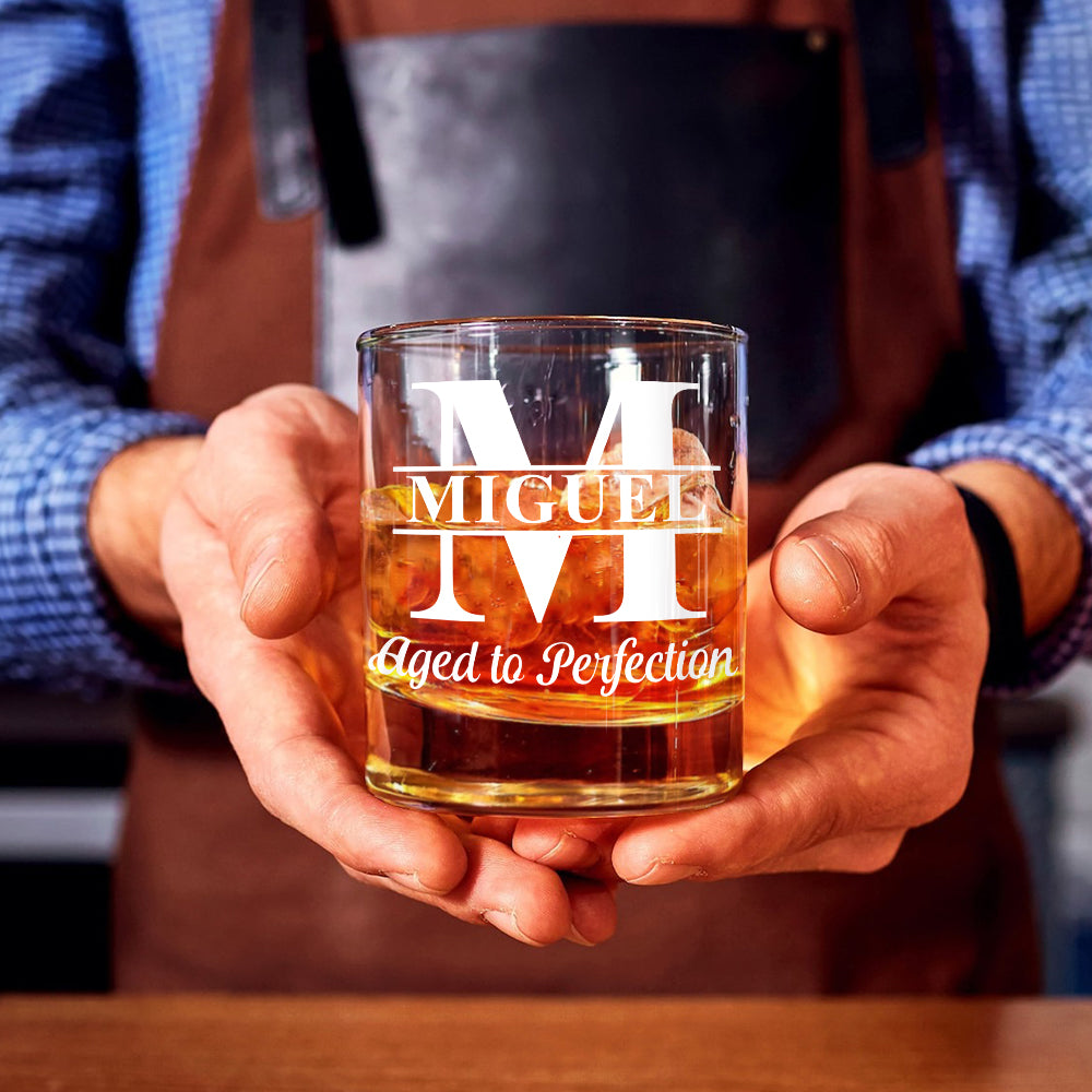 Happy Birthday - Personalized Birthday Whiskey Glass