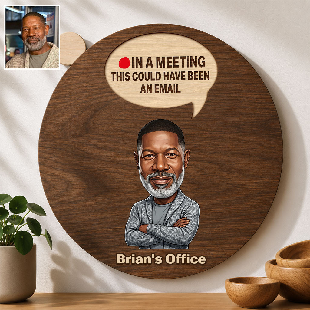 Honest Status Update - Personalized Colleague Spinner Sign Custom Shape