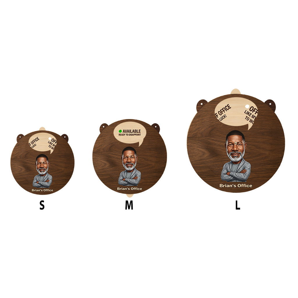 Honest Status Update - Personalized Colleague Spinner Sign Custom Shape