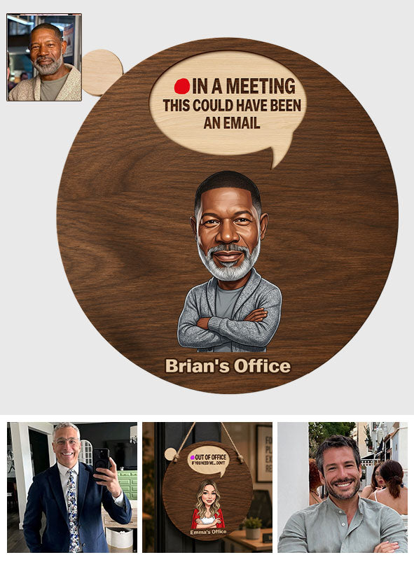 Honest Status Update - Personalized Colleague Spinner Sign Custom Shape