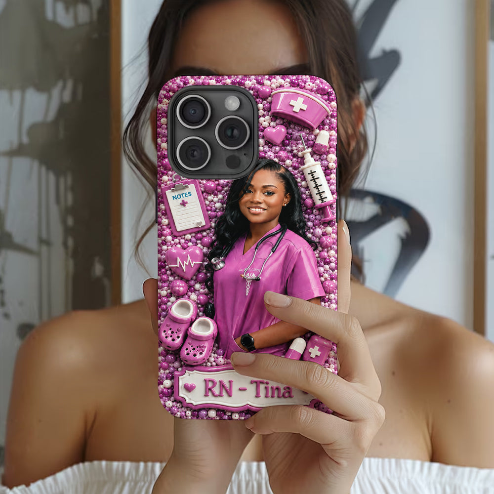 Love Being A Nurse - Personalized Nurse Full Print Phone Case