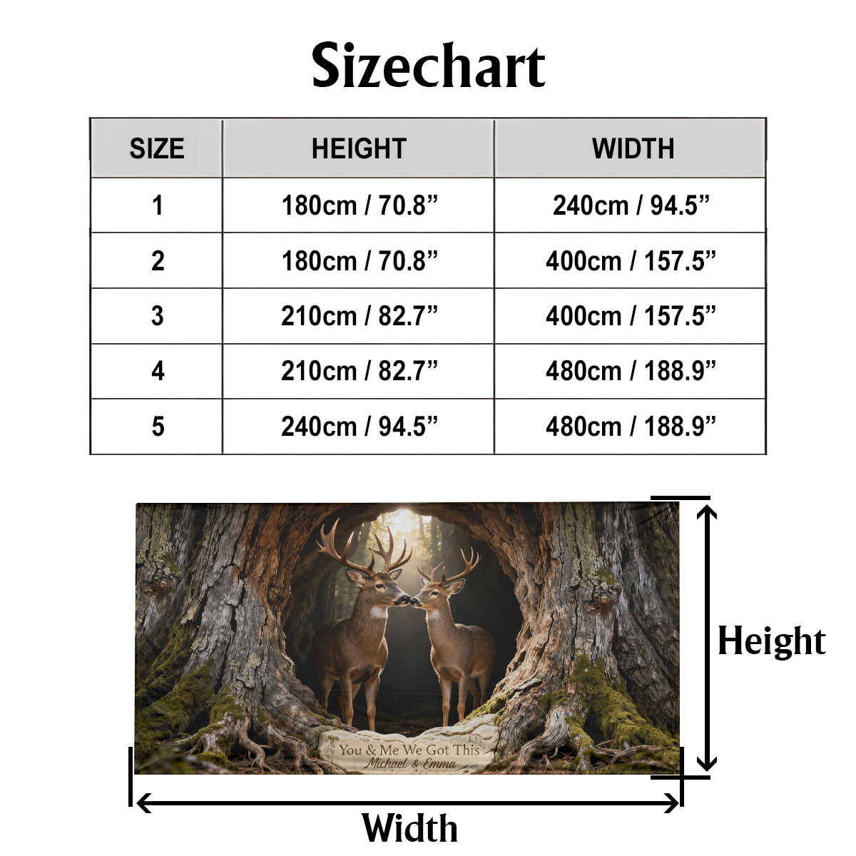 You & Me We Got This - Personalized Hunting Garage Door Banner