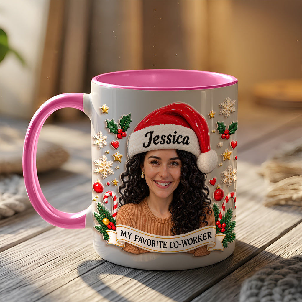 Best Christmas Gift For Co-workers - Personalized Colleague 3D Printed Accent Mug