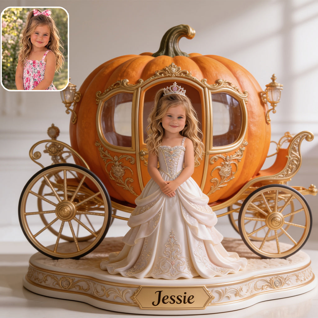 Pumpkin Carriage - Personalized Kid Custom Shaped Acrylic Plaque