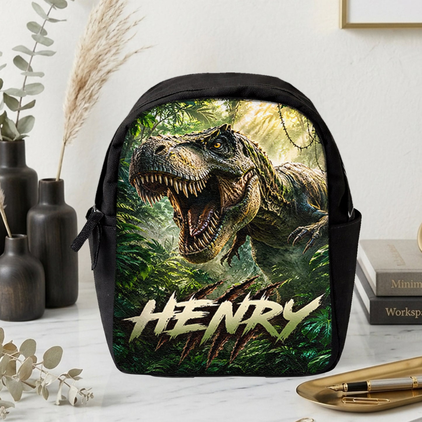Back To School - Personalized Teacher Changeable Leather Patch Backpack